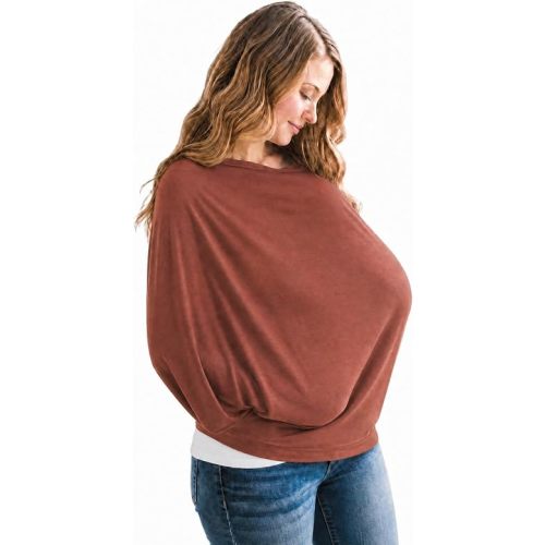 Copper Pearl Nursing Cover for Breastfeeding – Multi-Use Baby Car Seat Cover, Stroller Cover & Breast Feeding Cover Up for Women, Stretchy Breathable High Quality Cover for Boy or Girl, Moab