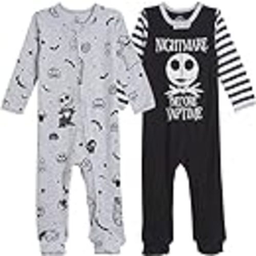 Disney Nightmare Before Christmas Baby 2-Pack Footed Sleep and Play