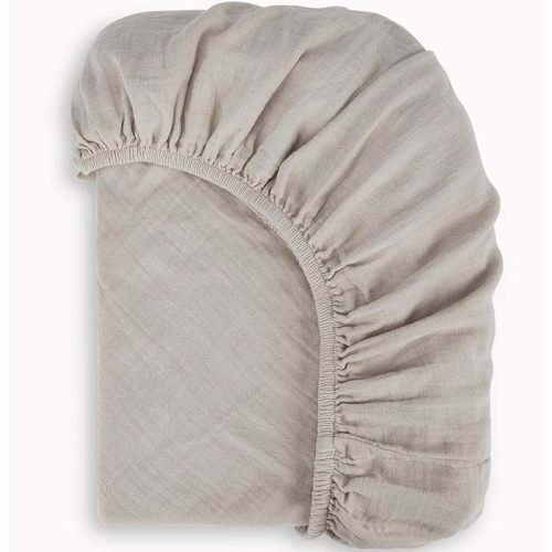 Bioweaves Organic Cotton Muslin Mini Crib Sheet, GOTS Certified Fitted Mini Crib Mattress Sheet, Extra Soft & Breathable for Toddler, Baby Boys & Girls, 38" x 24", 5 Inch Pocket, Wind Chime