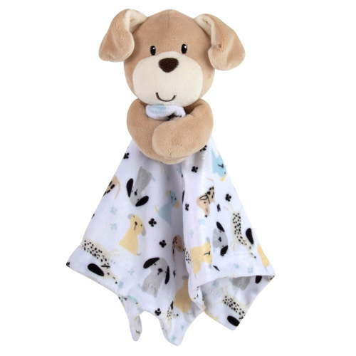 Baby Essentials Minky Doll Animal Snuggler Blanket, Perky Puppy Pal