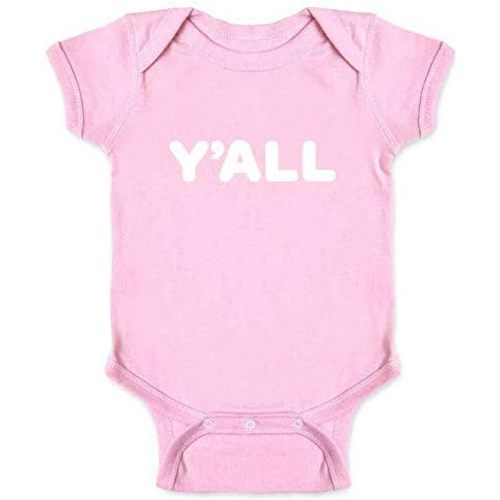Pop Threads YALL Funny Southern Classic Saying Quote Infant Baby Boy Girl Bodysuit