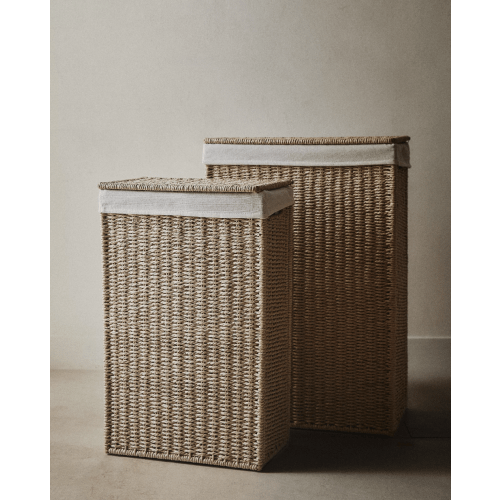 FABRIC-LINED LAUNDRY HAMPER | Zara Home