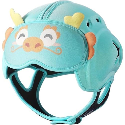 MamboBaby Safety Helmet for Crawling & Walking - Ultra Lightweight Adjustable Infant Head Protector 10-24 Months, Breathable Anti-Collision Soft Helmet with Secure Fit Design