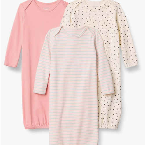 Amazon Essentials Unisex-Baby Long Sleeve Sleeper Cotton Gown