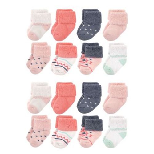 Luvable Friends Baby Cotton Rich Terry Socks 16-Pack