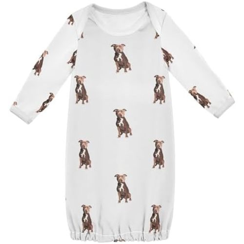 Baby Boy Girl Sleepsuit Cotton Sleeper Gown Nightgowns Clothes