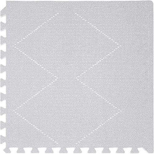 Toddlekind Playmat - Premium Foam Playmat, 4 x 6 feet Premium Quality Foam Play Mat for Babies/Toddlers, Stylish, Non-Toxic, Odorless, Tulum Stone (Grey)