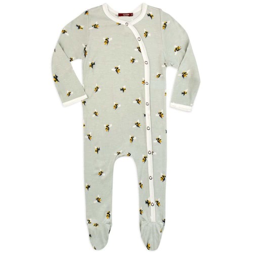 Bumblebee Bamboo Snap Footed Romper
