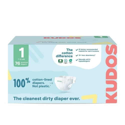 Kudos Chlorine Free Cotton-Lined Disposable Diapers