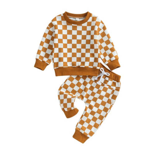 6-12m CHECKERS Outfit - Hazel & Bo