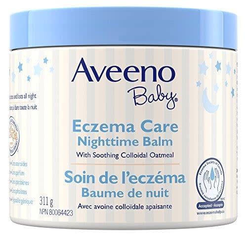 Aveeno Baby Eczema Care Nighttime Balm - With Soothing Colloidal Oat & Ceramide for Dry, Itchy Skin - Gentle Bedtime Eczema Care product Helps Strengthen Natural Moisture Barrier - Fragrance-Free, 311 g - Walmart.ca