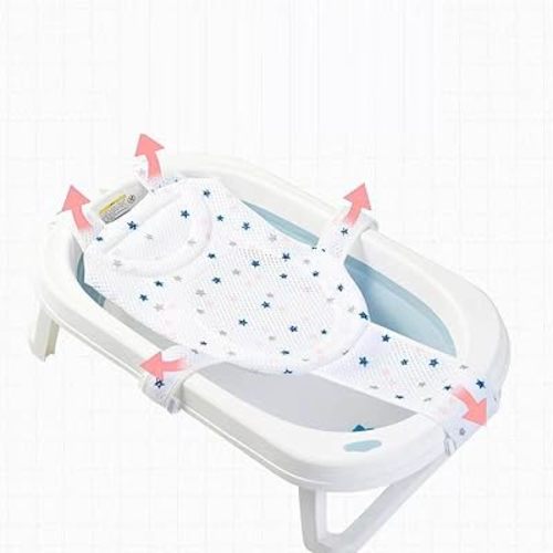 Universal Adjustable Baby Bath Seat Support Net, Baby Sink Insert Bath Seats, Newborns Baby Not Slip Bathtub Support Net Pad Bathtub Support Net