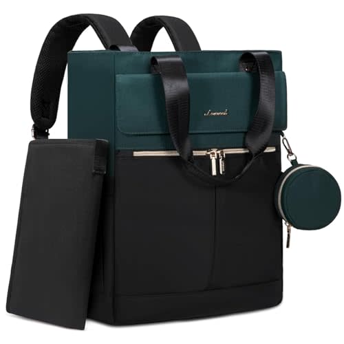 LOVEVOOK Diaper Bag Backpack,Diaper Tote Bag with Insulated Pockets,Baby Bag for Girl Boy with Changing Pad,Large Baby Diaper Bag with Pacifier Case,Anti-Theft Travel Backpack for Women,Black-Green