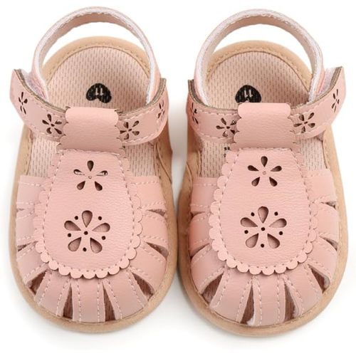 Ohwawadi Baby Boys Girls Sandals Soft Sole Summer Infant Wedding Dress Flat Shoes Beach Sandal Newborn Crib Shoes First Walkers