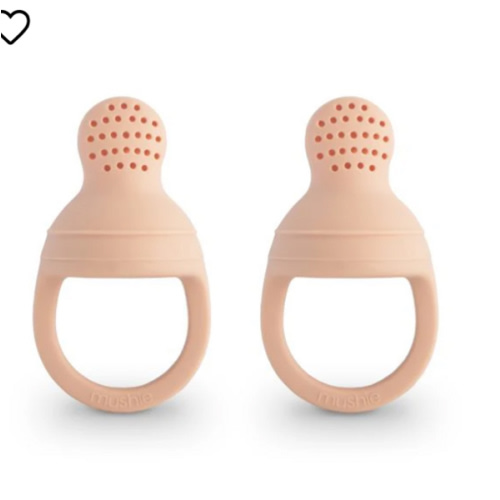 Mushie - Silicone Fresh Food Feeder (2-Pack) | Kido Bebe