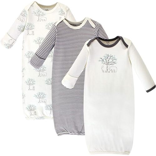 Touched by Nature Unisex Baby Organic Cotton Gowns - 0-6 Months