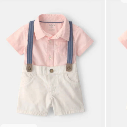 Baby Boy 2-Piece Dress-Me-Up Set - Pink | Carter's