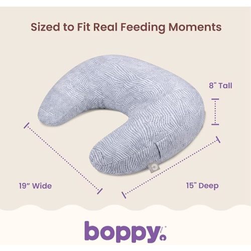 Boppy Nursing Pillow – Firm Ergonomic Support for Breast & Bottle Feeding