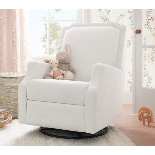 Fleur Power Power Recliner Basketweave Slub Ivory