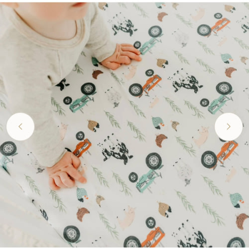 Premium Knit Fitted Crib Sheet - Jo – Copper Pearl