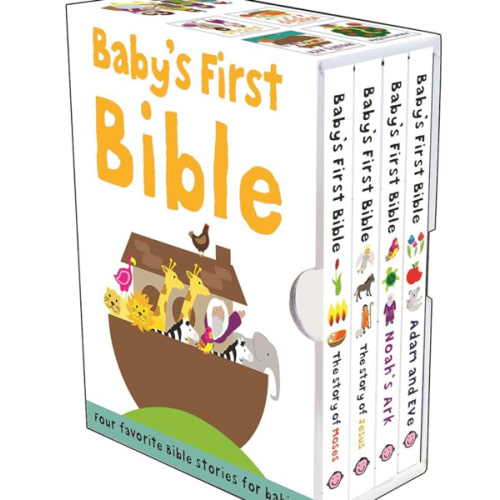 Baby's First Bible Boxed Set: The Story of Moses, The Story of Jesus, Noah's Ark, and Adam and Eve (Bible Stories)
