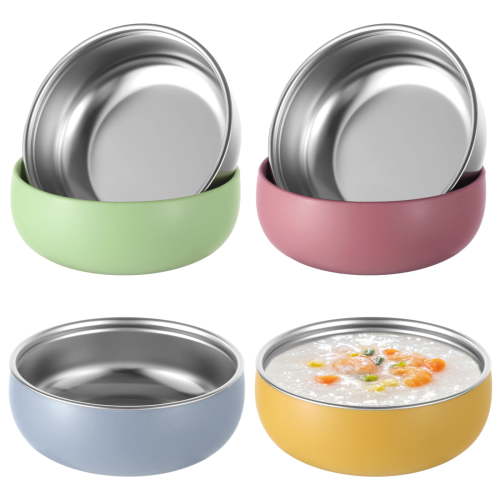 Silicone Stainless Steel Kids Bowls