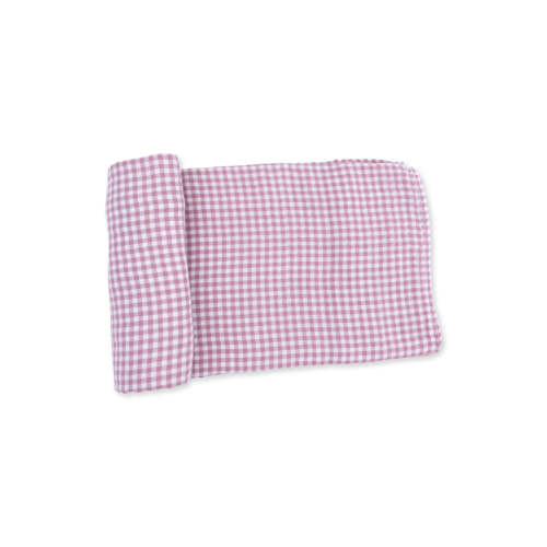 Muslin Swaddle, Berry Gingham – SpearmintLOVE