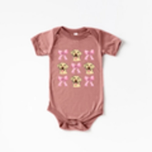 Yellow Labs & Bows Onesie – Little Southern Brand