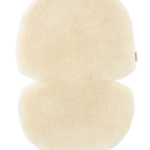 BINIBAMBA Milk Sheepskin Buggy Liner for Prams