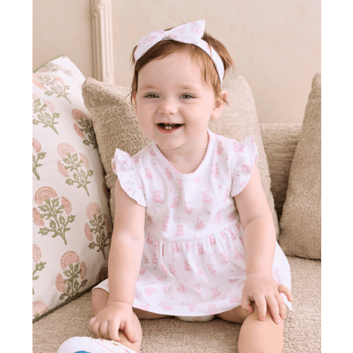 Teddy Bears Pink Bodysuit Dress