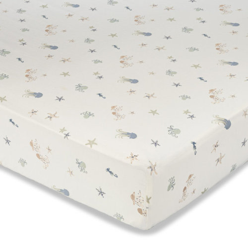 Crane Baby Cove Fitted Crib Sheet (Sea Life) & Reviews | Wayfair