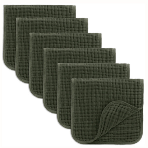 Muslin Burp Cloths in Kelp – Comfy Cubs