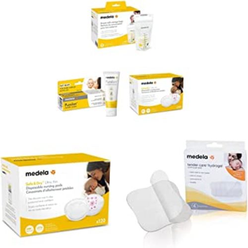 Medela Breast Milk Storage Bags, 100 Count, Ready to Use Breastmilk Bags for Breastfeeding, Self Standing Bag, Space Saving Flat Profile, Hygienically Pre-Sealed, 6 Ounce