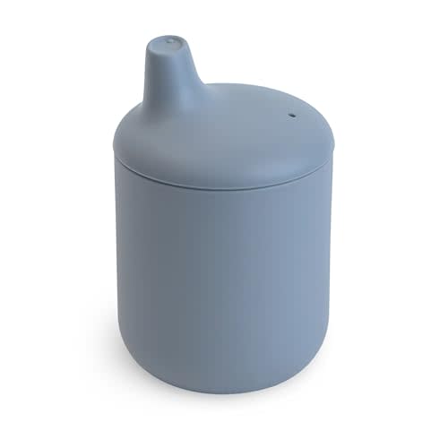 mushie 100% Silicone Baby Sippy Cup | 6 Months+ (Tradewinds)