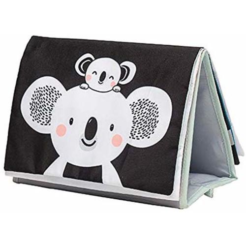 Taf Toys Koala Infant Tummy-time Soft Crinkle Activity Book with Huge Baby Safe Mirror, 3D Activities, Textures and a Soft Baby Teether
