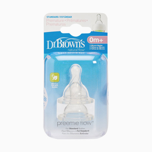 Natural Flow Standard Silicone Nipples (2 Pack)