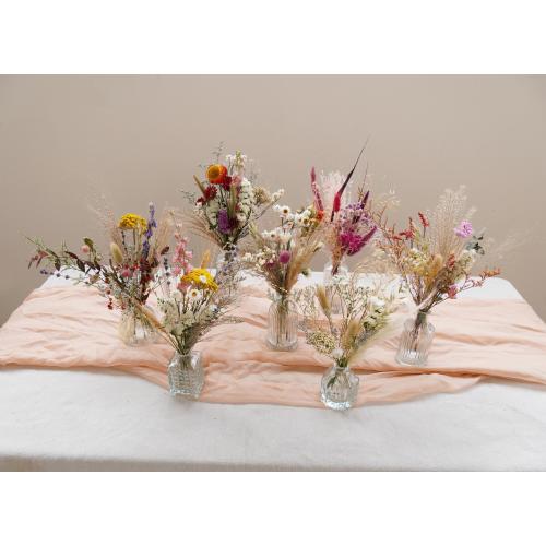 Bohemian dried flower bouquet. Small vase bouquet. Wedding table center. Holiday gifts. Home flower arrangement.Mixed wild flower bouquet