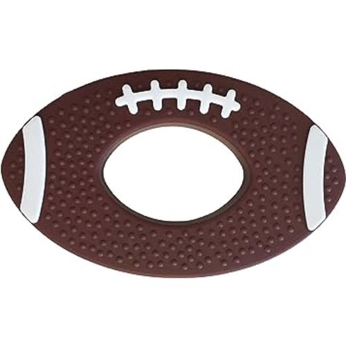 Silicone Football Teether, Food Grade Silicone, Infant and Toddler Sensory teether American Football