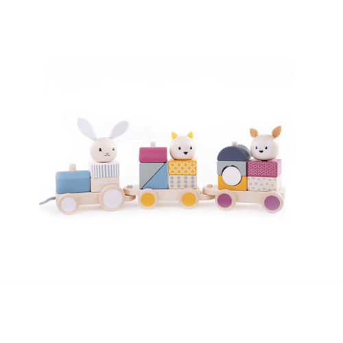 FSC® Certified Wooden Pull Along Toy Train | Bigjigs Toys | Over The Moon