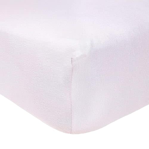 Burt's Bees Baby Essential Organic Cotton Fitted Crib Sheet, Breathable for Boy Girl Standard Crib & Toddler Mattresses