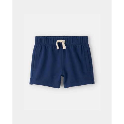 Baby Boy French Terry Shorts - Navy Blue | Carter's