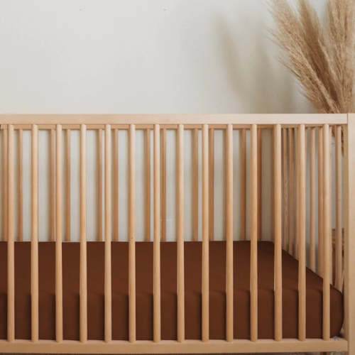 Organic Bamboo Fitted Crib Sheet [1 Fitted Sheet] - Chestnut
