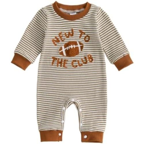 GOOCHEER Infant Baby Boy Long Sleeve Romper Jumpsuit Waffle Outfit