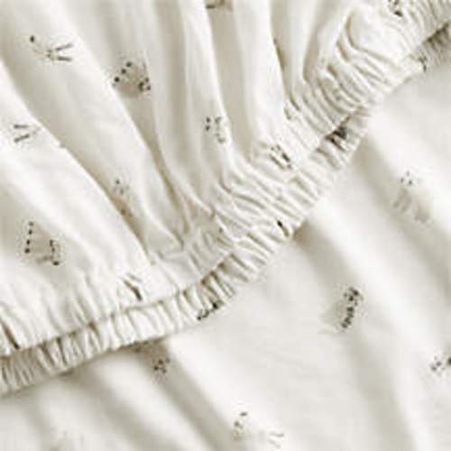 Comfy Tee Critter Cuddle Natural 100% Organic Cotton Jersey Baby Crib Fitted Sheet