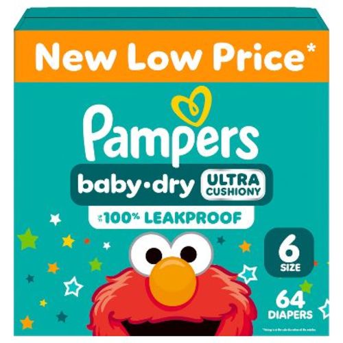 Pampers Baby Dry Diapers Super Pack - Size 6 - 64ct