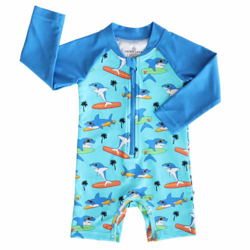 Long Sleeve Rash Guard Swim Romper Shortie | All Prints