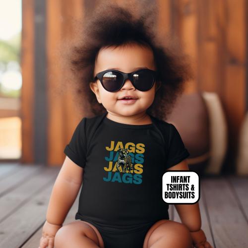 Infant Jacksonville Football Apparel, Newborn Baby Bodysuit and Short Sleeve Shirt, Boys & Girls Game Day Baby Shower Gift, Jags Echo