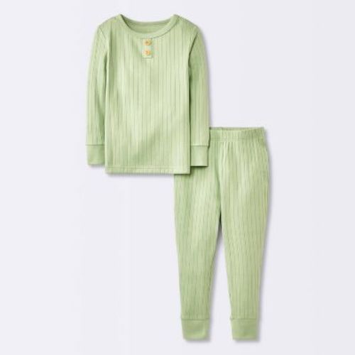 Toddler 2pc Snug Fit Long Sleeve Ribbed Pajama Set - Cloud Island™