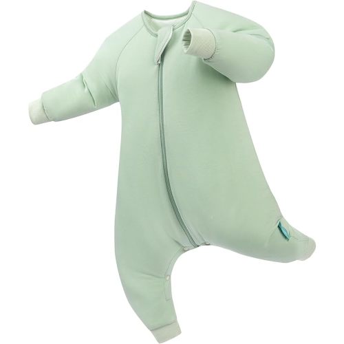 PurComfy Supersoft Active Toddler Sleepsuit 1.0 TOG Long Sleeve Wearable Blanket with Legs All-Season Cozy Sleeper