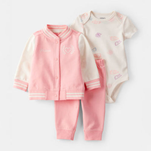 Carter's Baby Girls 3-pc. Pant Set